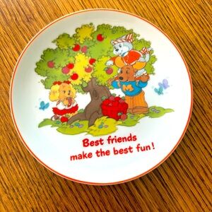 Plate Get Along Gang vintage porcelain 6 1/2” lasting memories